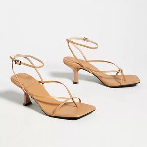 Jeffrey Campbell Tan Strappy Heels